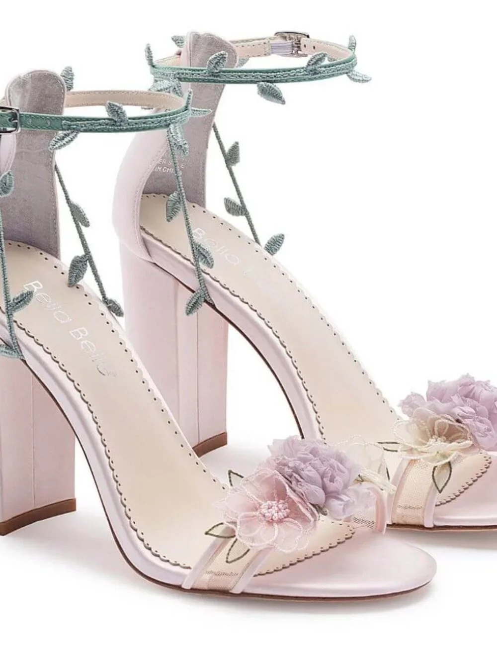 Bella Belle EDEN Blush Block Heels